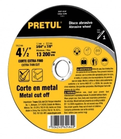 PRETUL - DISCOS DE CORTE