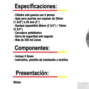 FERKY - CERRADURAS Y CHAPAS